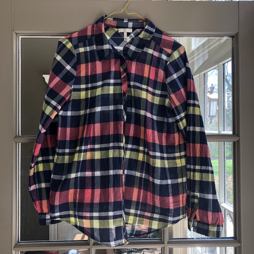 Joie Thin Plaid Shirt